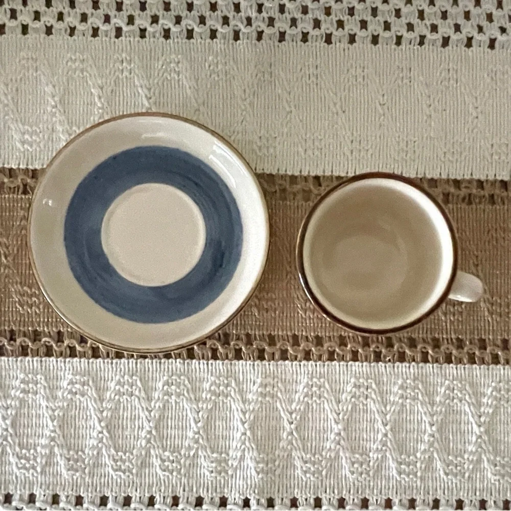 Vintage Ironstone Made In Ireland Kerry Creamer & Two Espresso and Saucer Sets